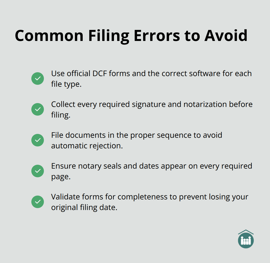 Checklist of preventable mistakes that trigger Florida adoption rejections - Adoption paperwork Florida