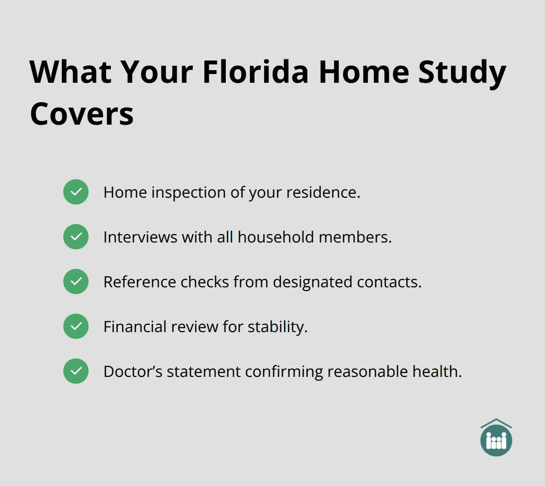 Checklist of key elements included in a Florida adoption home study. - easiest adoption process